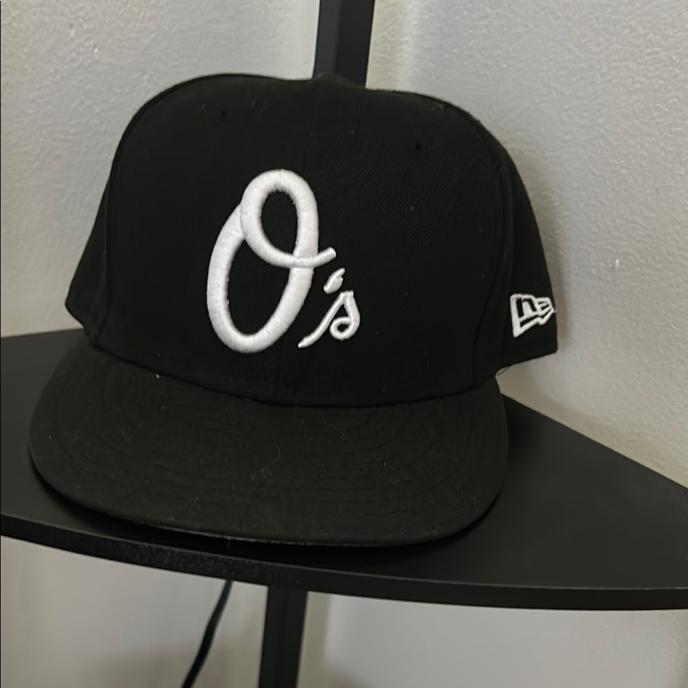 Orioles New Era Black Cap with White Embroidery